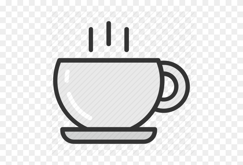 512x512 Cup Of Coffee, Cup Of Tea, Tea Shop, Tea Steam, Teacup Icon - Coffee Cup Vector PNG