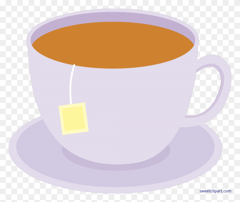 4173x3462 Cup Of Tea On Dish Clip Art - Tea Clipart