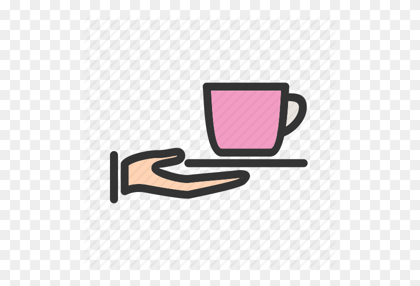 512x512 Cup, Restaurant, Serving, Tea, Teapot, Tray, Waiter Icon - Pouring Tea Clipart