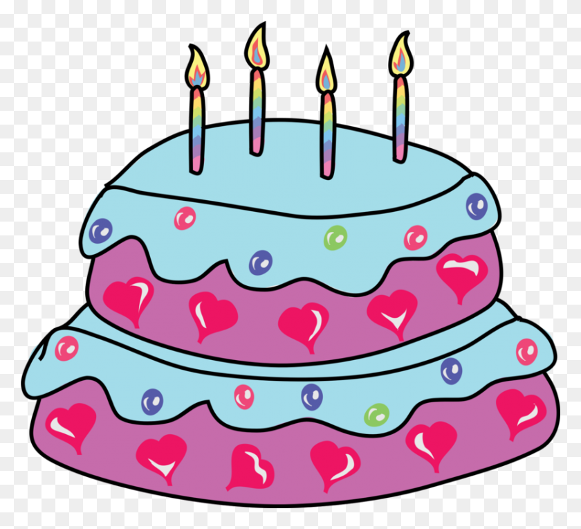830x750 Cupcake Birthday Cake Party - Sweet Treat Clipart