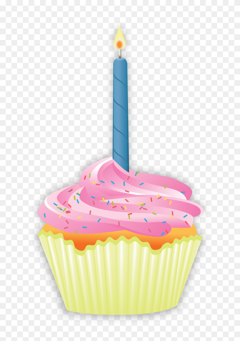 1652x2400 Cupcake De Cumpleaños De Velas De Imagen Transparente - Vela De Cumpleaños Png