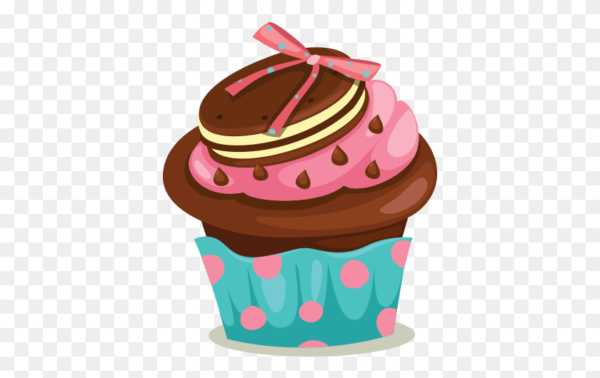 385x470 Cupcake, Pastel De Chocolate Clipart - Pastel Clipart Png