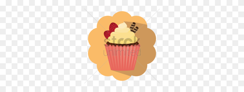 260x260 Cupcake Clip Art Clipart - Cute Cupcake Clipart