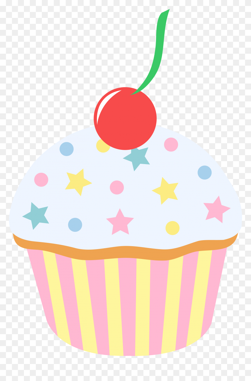 3053x4765 Cupcake Clip Art Free Online - Dessert Clipart Free