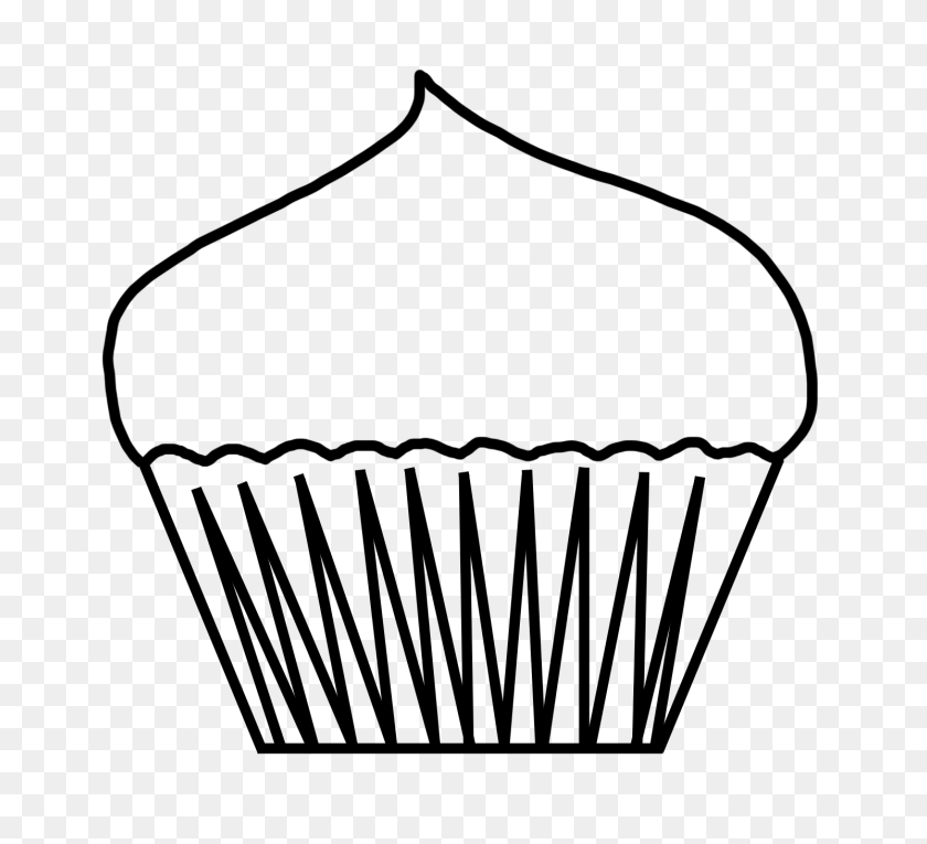 1491x1349 Cupcake Clipart Black And White - Wedding Cake Clipart Black And White