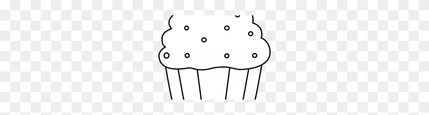 220x165 Cupcake Clipart Black And White Black And White Cupcake - Cupcake Clipart Black And White