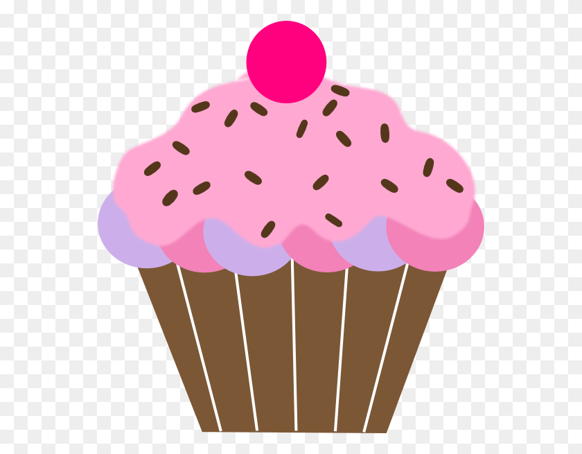 558x595 Cupcake Clipart Free Download - Pastry Clipart