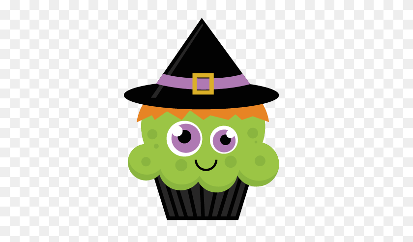 432x432 Cupcake Clipart Witch - Halloween Cupcake Clipart