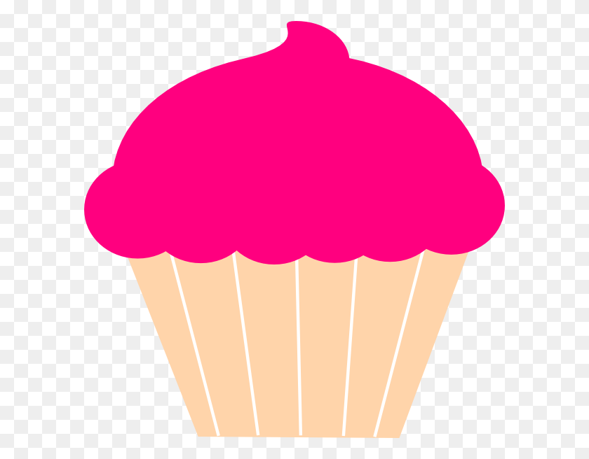 600x596 Cupcake Outline - Pinkalicious Clipart