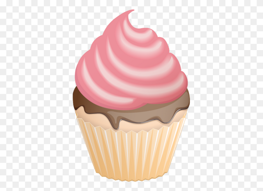 375x550 Cupcake Png, Clipart - Pastel Png