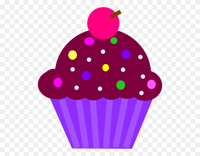 522x596 Cupcake Purple Png, Clip Art For Web - Baking Clipart PNG