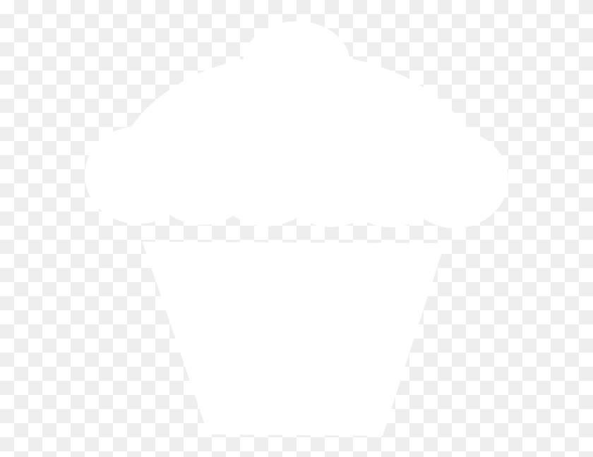 600x588 Cupcake Blanco Muffin Clipart - Muffin Clipart Blanco Y Negro
