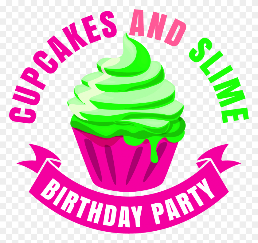 1149x1076 Cupcakes And Slime Birthday Party, Llc Para Niños Y Adolescentes - Cupcake De Cumpleaños Png