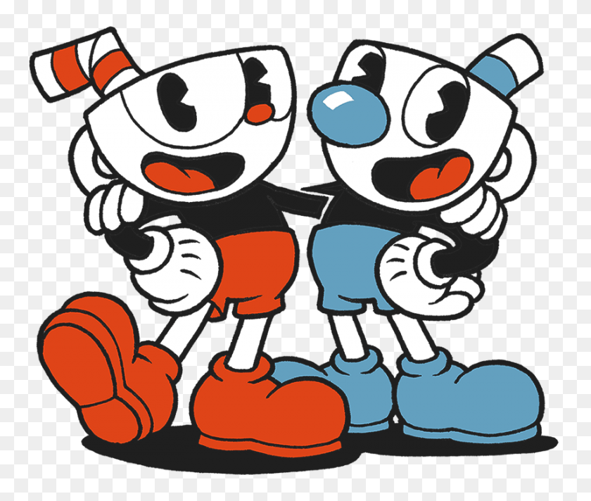 858x718 Cuphead And Mugman Transparent Png - Cuphead Logo PNG