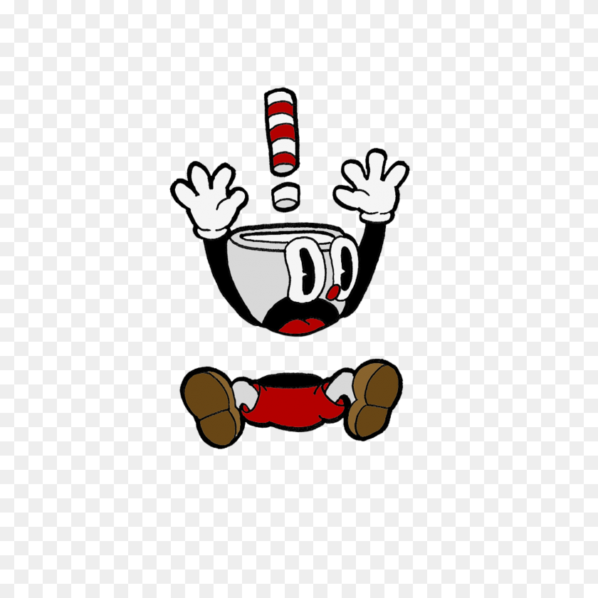 1600x1600 Cuphead Scared Freetoedit - Scared PNG
