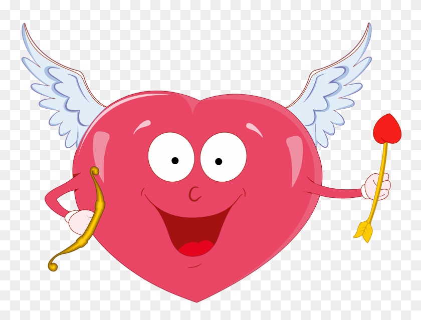 2000x1487 Cupido Corazón Clipart - Flechas Con Corazones Clipart