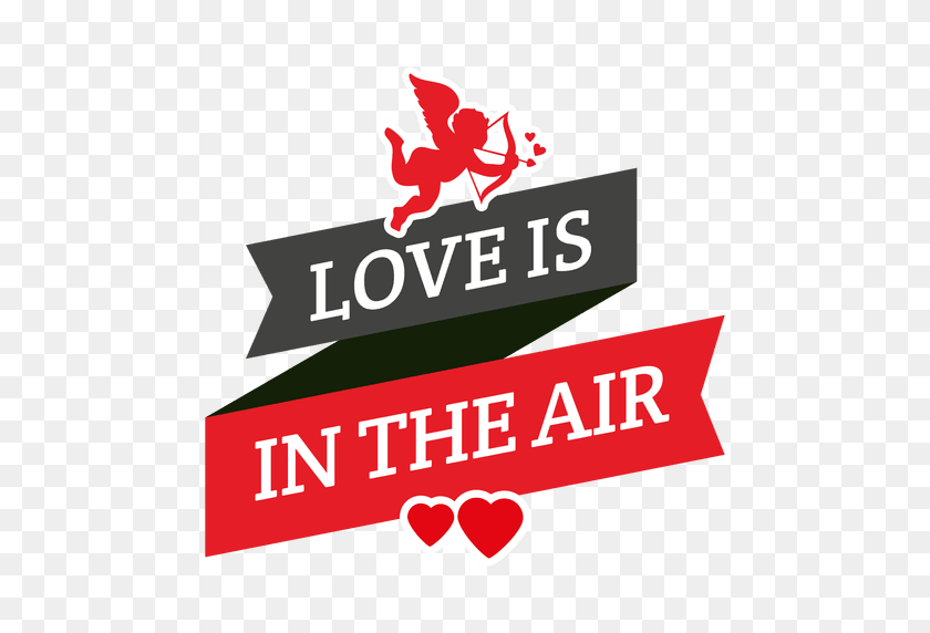 512x512 Cupid Message Valentine Ribbon - Valentine PNG