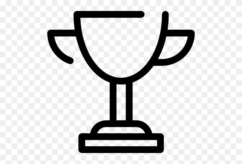 512x512 Cups Icon - Trophy Clipart Black And White
