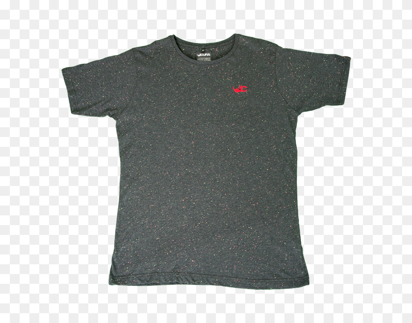 600x600 Cura Speckled T Shirt - Black T Shirt PNG