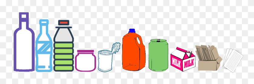 876x245 Curbside Recycling - Changing Clothes Clipart