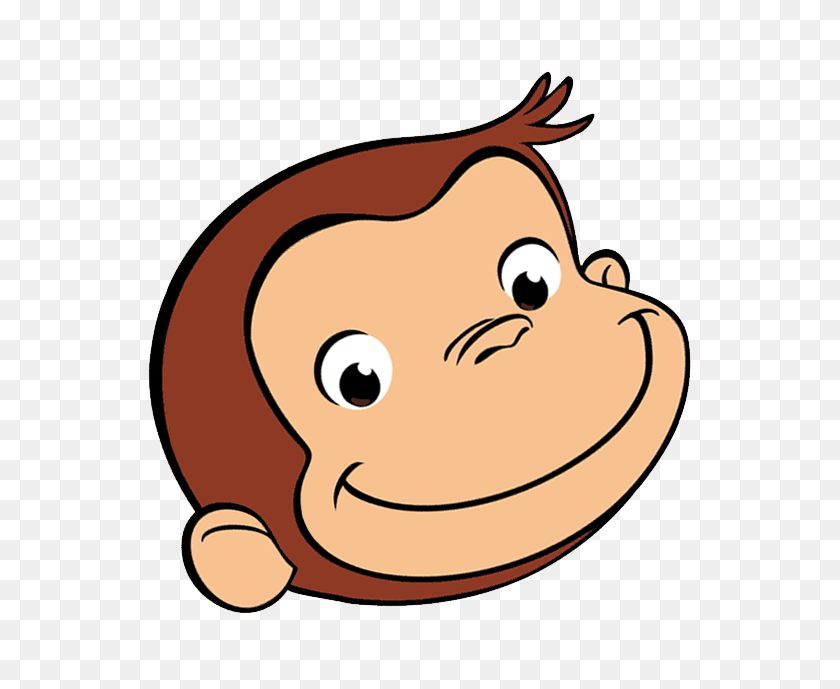 576x629 Curious George Face Image Birthday In Birthday - Smokestack Clipart