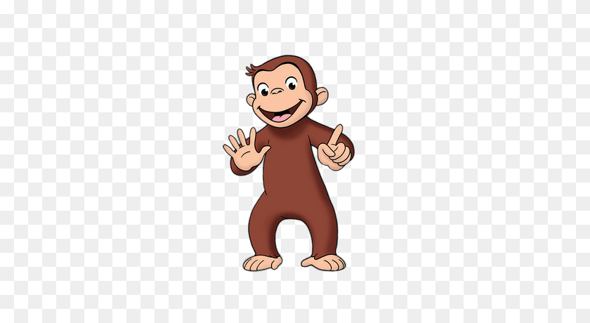 400x400 Curious George Holding Binoculars Transparent Png - Curious George Clipart