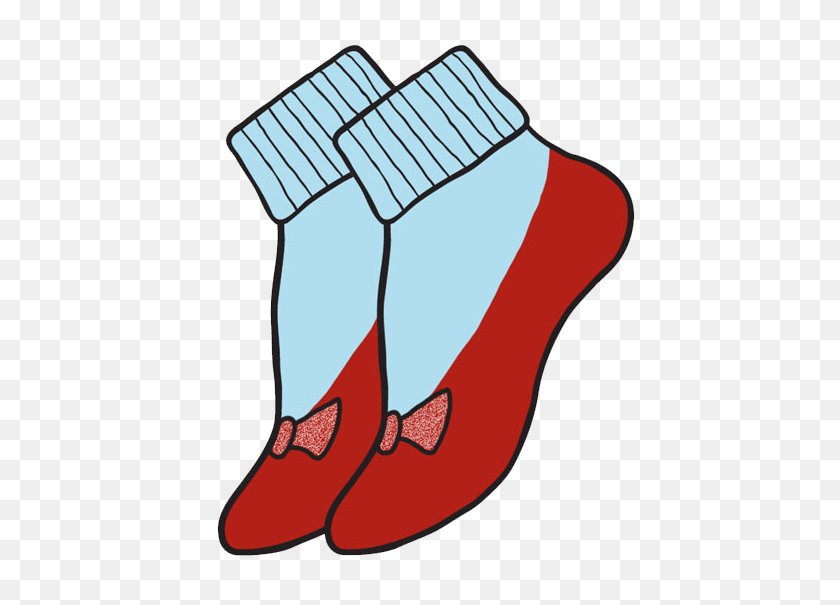 451x545 Curiozity Corner Ripple Junction Tees And Socks - Ruby Slippers Clip Art