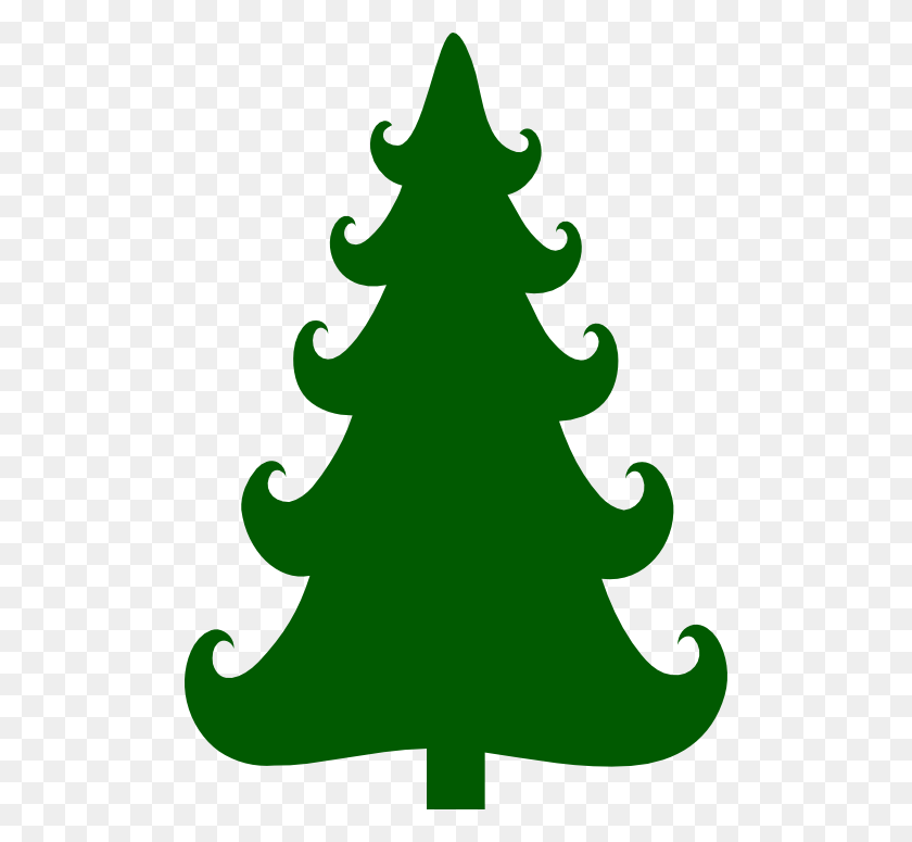 500x715 Curly Branch Christmas Tree Images - Evergreen Tree PNG