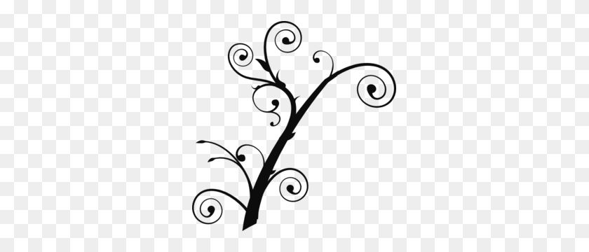 291x300 Curly Tree Clip Art - Willow Tree Clipart