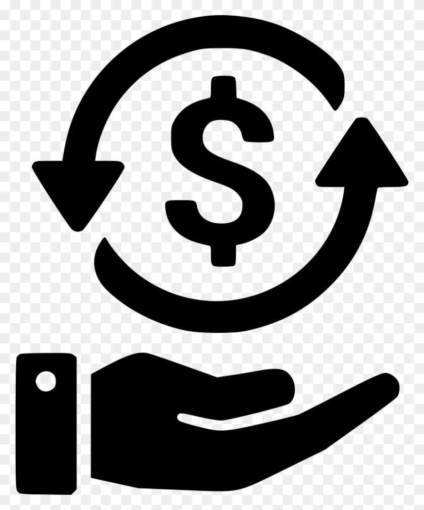 804x980 Currency Exchange Dollar Donate Hand Give Transaction Png Icon - Donate PNG