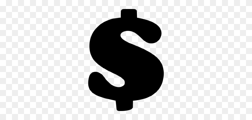 252x340 Символ Валюты Знак Доллара Деньги Бесплатно Доллар Сша - Знак Доллара Клипарт Черный И Белый