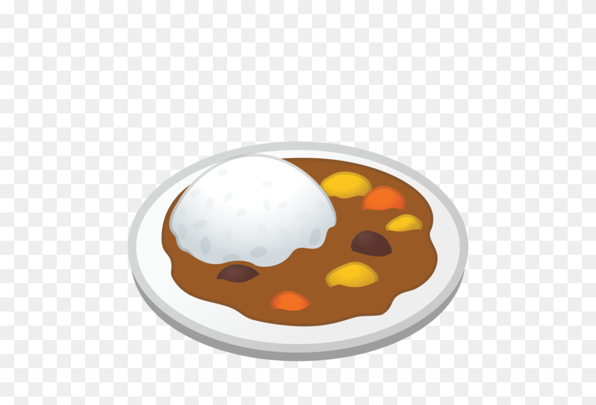 512x512 Curry Rice Emoji - Fried Rice Clipart