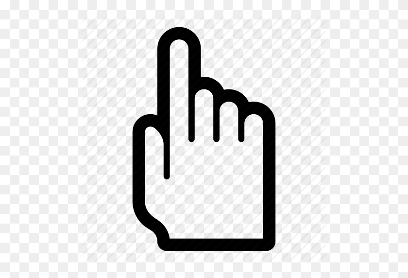 512x512 Cursor, Finger, Gesture, Hand, Pointing, Press, Touch Icon - Hand Pointing PNG