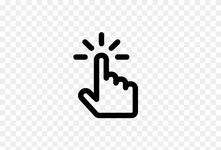 512x512 Cursor, Fingers, Hand Icon With Png And Vector Format For Free - Cursor Hand PNG