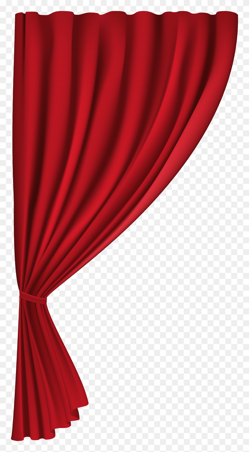 4261x8000 Curtain Red Png Clip Art - Red Curtain Clipart