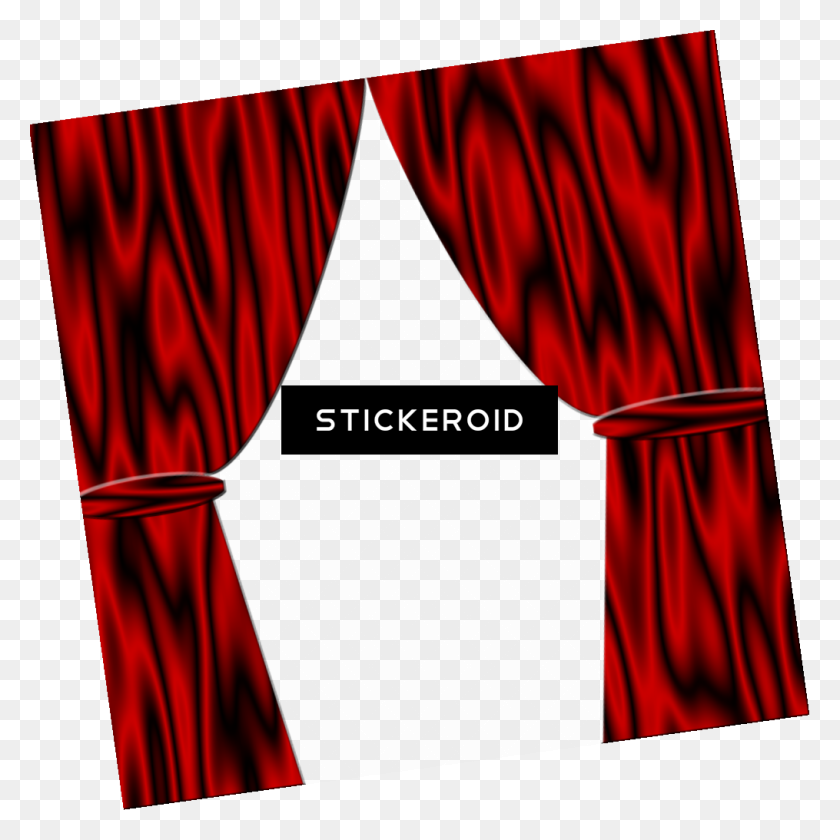1015x1016 Curtains - Red Curtain PNG