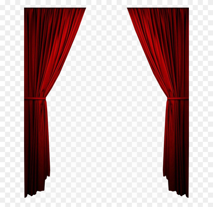 650x757 Curtains Png Clipart - Red Curtain PNG