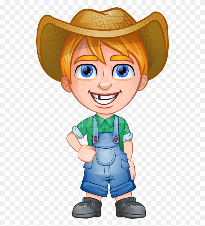 957x1060 Curtis The Farm's Menace A Little Boy Farmer Cartoon Dressed - Farmer Hat Clipart