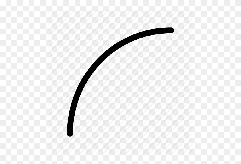 512x512 Кривая, Форма Кривой, Знак Кривой, Значок Символа Кривой - Кривая Линия Png