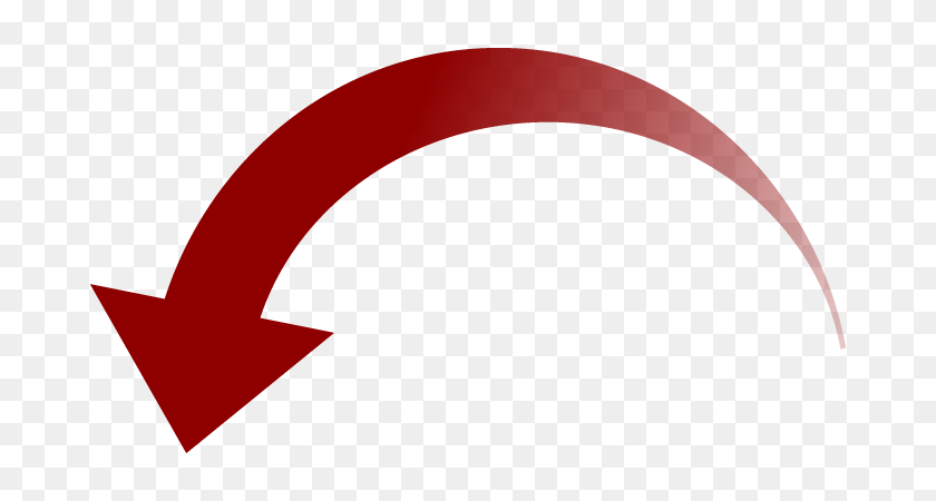 698x390 Curved Arrow - Red Curved Arrow PNG