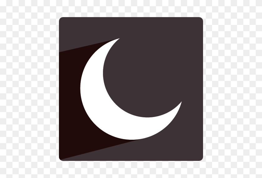 512x512 Curved Crescent Moon Png Image Royalty Free Stock Png Images - Cresent Moon PNG