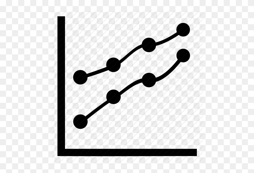 512x512 Curved, Dotted, Graph, Line, Stacked, Up Icon - Line Graph Clipart
