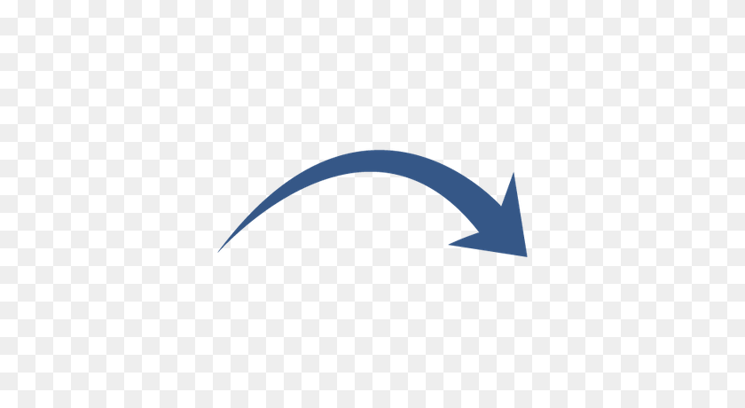 400x400 Curved Red Down Arrow Transparent Png - Curved Arrow PNG