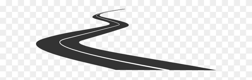600x209 Curved Road Clip Art - Curvy Road Clipart