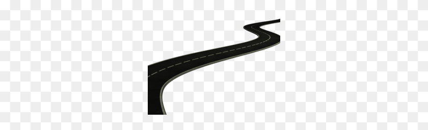 260x195 Curved Road Gray Clipart - Curvy Road Clipart