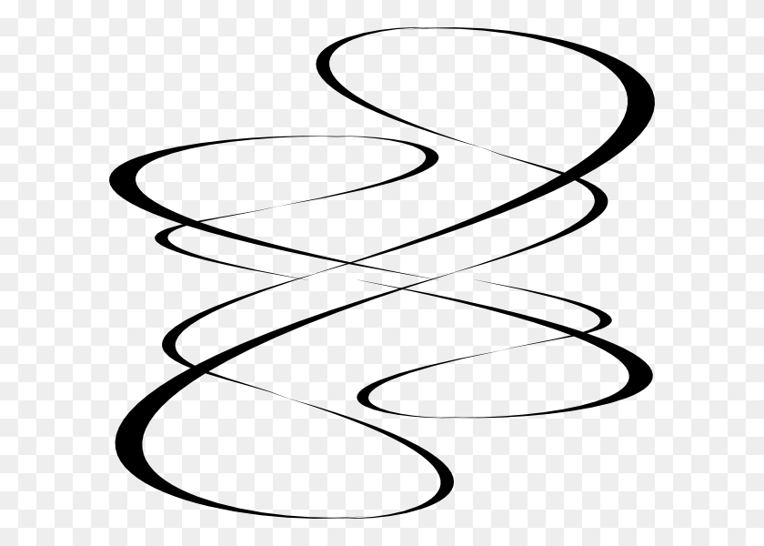 600x540 Curves Clip Art - Squiggly Line Clipart