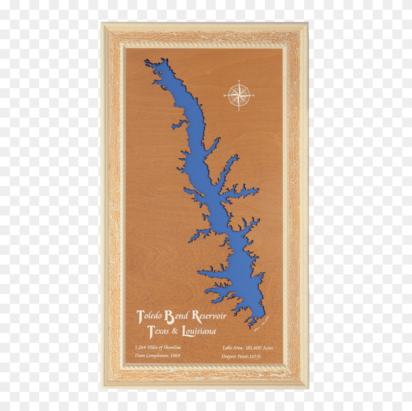 1000x1000 Custom Crafted Silhouettes Engraved Wood Lake Maps Texas - Texas Silhouette PNG
