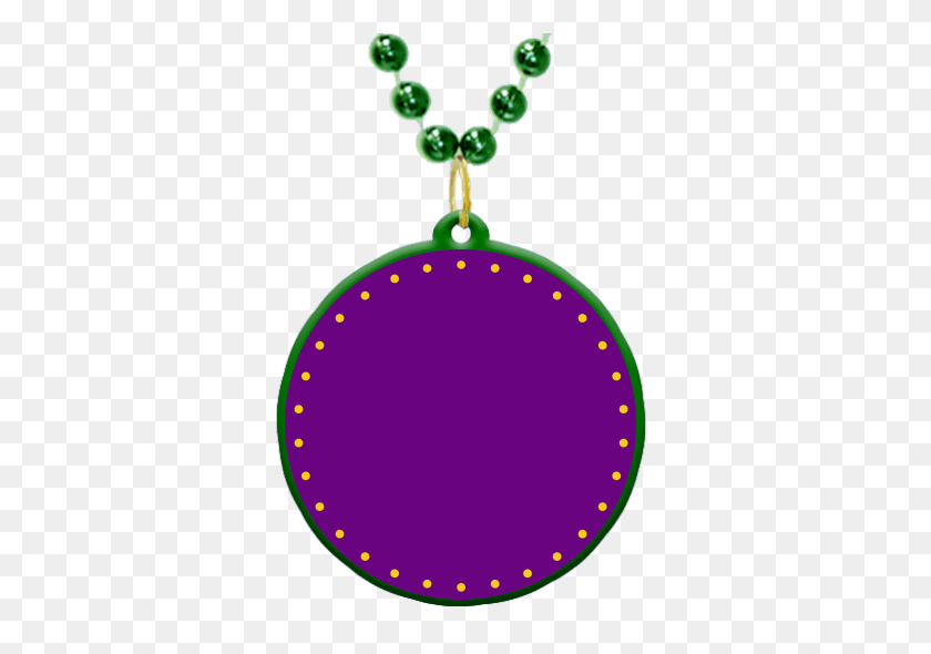 450x530 Custom Mardi Gras Bead Medallion In Mardi Gras Colors - Mardi Gras Beads Clip Art