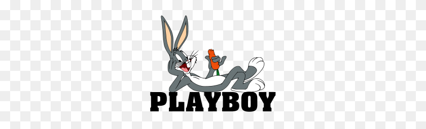 250x195 Custom Playboy Bugs Bunny T Shirt - Playboy Bunny Logo PNG