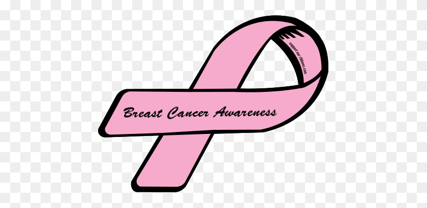 455x350 Custom Ribbon Breast Cancer Awareness - Cancer Ribbon PNG
